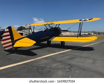 Sonoma, California. May 12, 2018
A Colorful Bi-plane At Sonoma County Airport