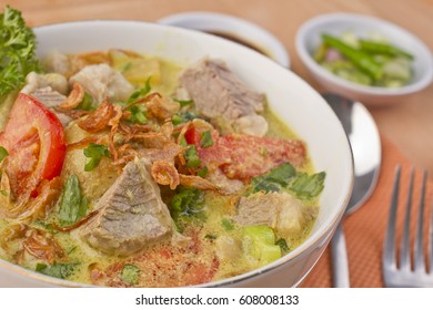 Sop Daging Jawa, Beef Meat Sop, Indonesian Food