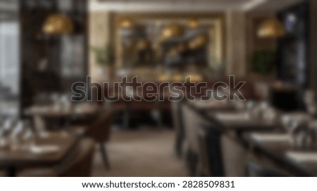 A sophisticated and inviting restaurant interior, featuring well-arranged tables and comfortable chairs, ready for patrons.