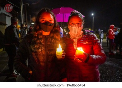 SOPO, COLOMBIA - 18 2021 -  Demonstrations In Colombia Because Of The Government Of President Duque And Alvaro Uribe Velez People Tired Of Corruption Take To The Streets To Protest