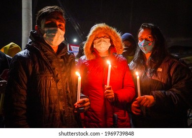 SOPO, COLOMBIA - 18 2021 -  Demonstrations In Colombia Because Of The Government Of President Duque And Alvaro Uribe Velez People Tired Of Corruption Take To The Streets To Protest