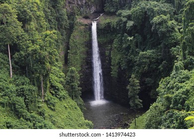 Sopoaga Waterfall  In Upolu, Samoa