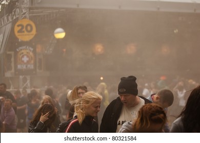 SOPRON, HUNGARY - JUN 30: Sand Storm In The Crowd Of The Volt Festival On Jun 30, 2011 In Sopron, Hungary.