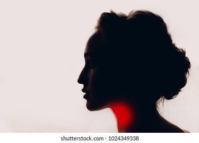 イラスト 女性 横顔 の写真素材 画像 写真 Shutterstock