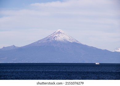 sorno volcano and the Llanquihue lake - Shutterstock ID 2151076279