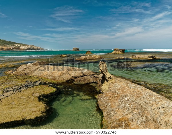 Sorrento Surf Beach On Mornington Peninsula Stock Photo