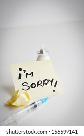 i'm sorry message overdose injection