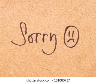 Sorry Note