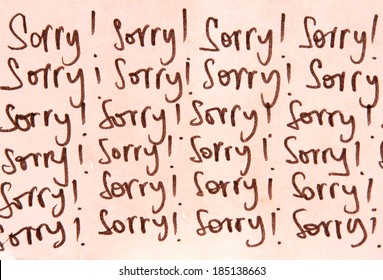 Sorry Note