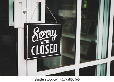 Sorry Were Closed Sign Grunge Image Stock Photo (Edit Now) 1413100133