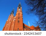 Sosnowiec, city in Upper Silesia (Gorny Slask) region of Poland. Saint Thomas church.