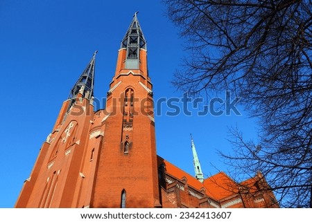 Sosnowiec, city in Upper Silesia (Gorny Slask) region of Poland. Saint Thomas church.