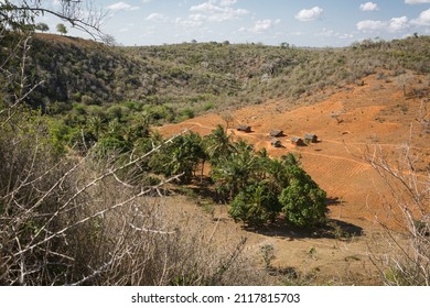 SOSONI, KENYA - SEPTEMBER 28, 2021: The Village Of Sosoni Was Connected To The East African Slave Trade Up Until The 20th Century. Slaves Who Died Before Being Shipped Abroad Are Buried In Sosoni.