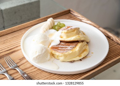 Souffle Pancakes Plate