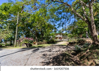 Soufriere, Saint Lucia, West Indies - Creole House In Morne Courbaril Botanical Garden