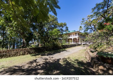 Soufriere, Saint Lucia, West Indies - Creole House In Morne Courbaril Botanical Garden