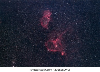 The Soul ( IC 1848) and heart (NGC 1499) Nebulae 