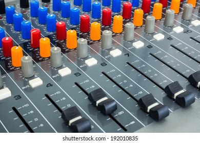 Sound Board In Studio