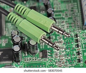 Sound Cable Closeup with Selective Focus