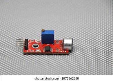 Sound Detection Sensor Which Uses Electret Microphone To Detect Sound Signals. Sound Detection Module Sensor For Arduino Projects