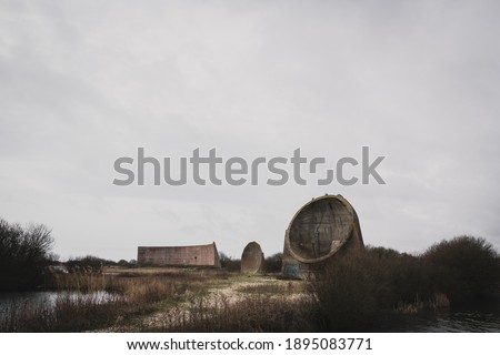 Similar – Image, Stock Photo Any ghosts? Fog Mysterious