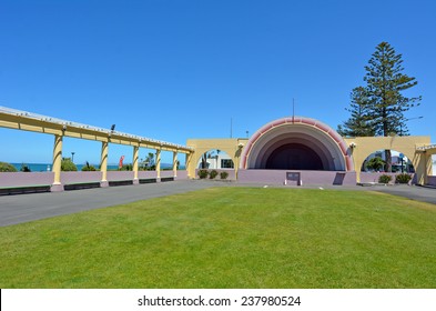 The Sound Shell In Napier, The Art Deco Capital Of New Zealand