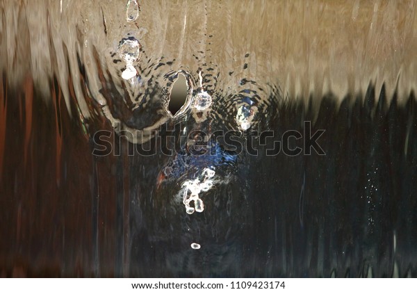 Sound Water Splashing Drops Fountain Waterfalls Stock Photo