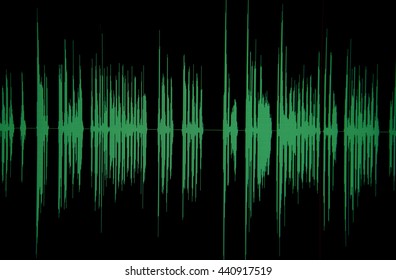 Sound waves in computer program - Shutterstock ID 440917519