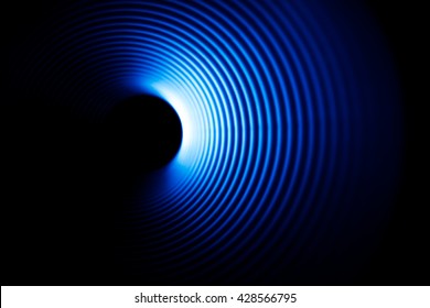 Sound waves in the dark - Shutterstock ID 428566795