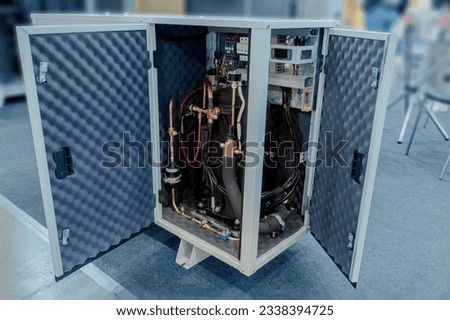 Soundproof cabinet for compressor refrigeration unit