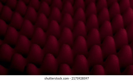 Soundproofing Foam, Under Red Light, Background