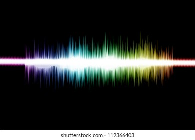 Sound-wave Digital Graphic as background Abstract - Shutterstock ID 112366403