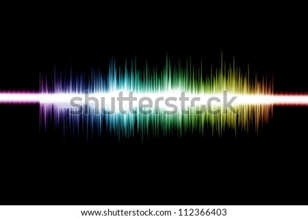 Sound-wave Digital Graphic as background Abstract