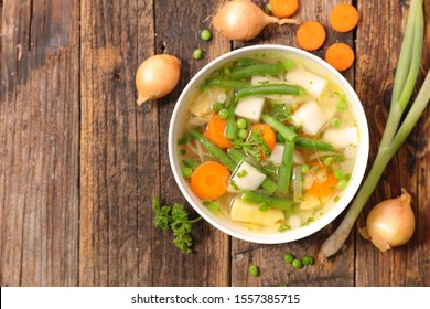 Soup With Broth And Vegetable