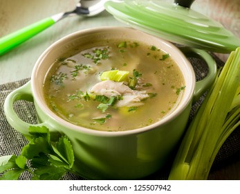 Soup With Chicken And Leek