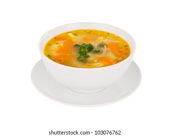 Soup Isolated On White Background