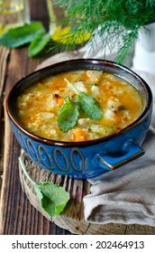 Soup With Millet And Vegetables