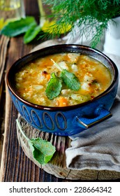 Soup With Millet And Vegetables