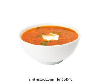 Soup Plate Isolated On White Background