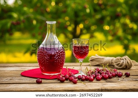 sour cherry juice produced using fresh sour cherries