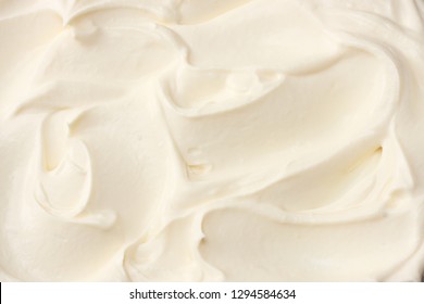 sour cream background. sour cream texture. top view