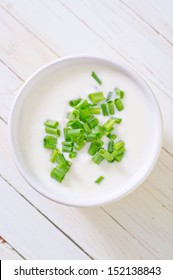 Sour Cream With Green Onion