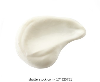 Sour Cream Isolated On A White Background