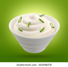 Sour Cream And Onion Isolated With Clipping Path