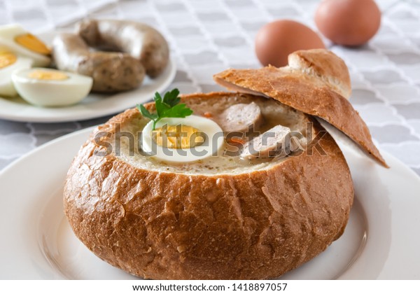 Sour Soup Zurek Made Rye Flour Stock Photo Edit Now 1418897057