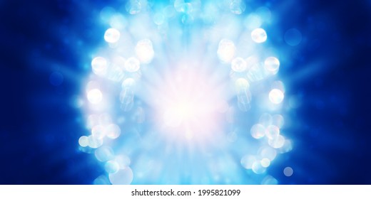 A Source Of Crystall Clear Abstract Light Radiates Pure Loving Energy To Enlighten The Darkness