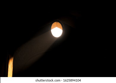 The source of Sunlight coming through a hole.