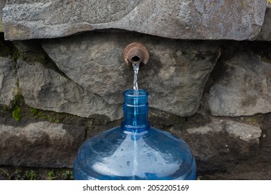 the source of water is collected in a bottle