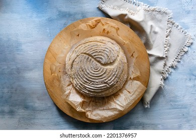 Sourdough Bread Dough Ready To Go To The Oven