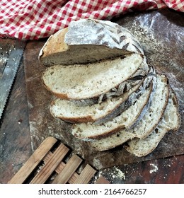 Sourdough Bread Made By Fermentation Dough Stock Photo 2164766257 ...